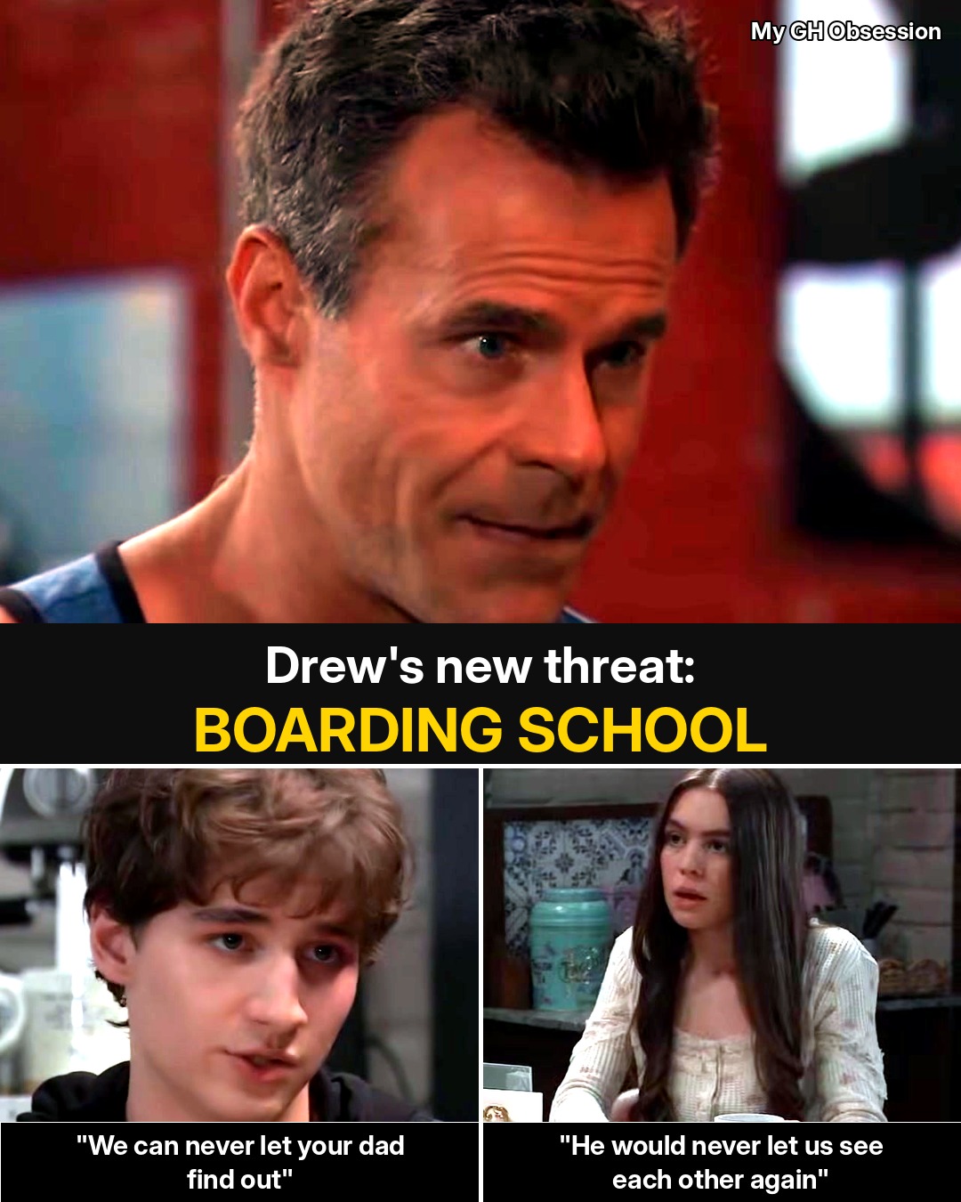 General Hospital: Drew Threatens to Send Scout to Boarding School — While Rocco and Scout Hide a Secret From Him