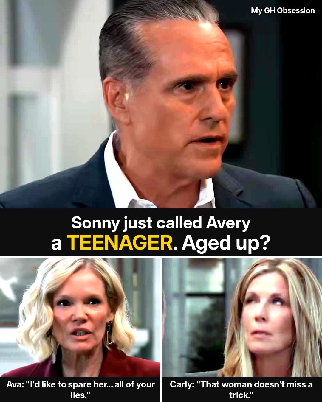 General Hospital: Sonny Just Called Avery “a Teenager” — Is GH Aging Her Up?