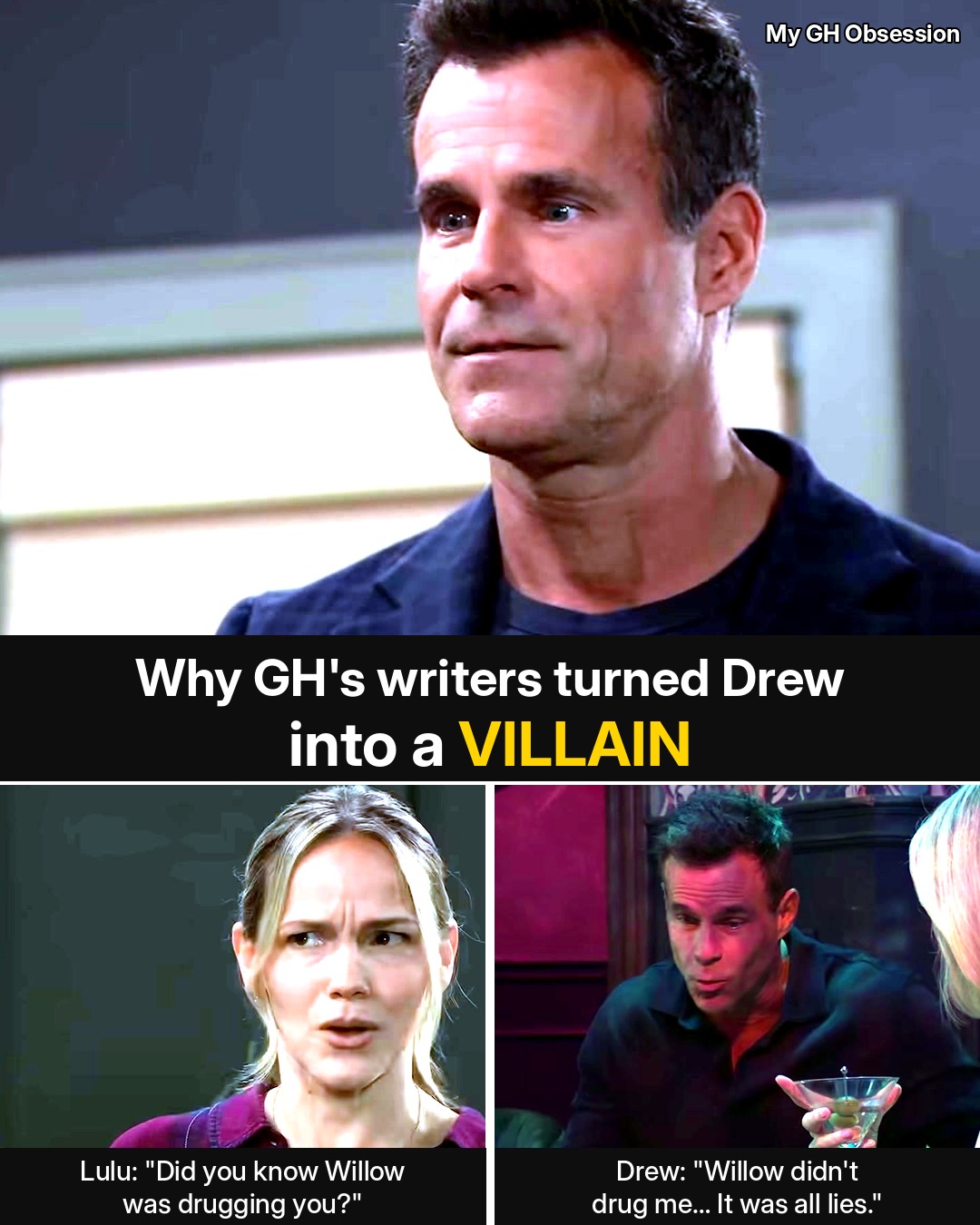 Why GH’s Head Writers Turned Drew Cain Into a Villain — “The Quartermaines Needed an A.J.”