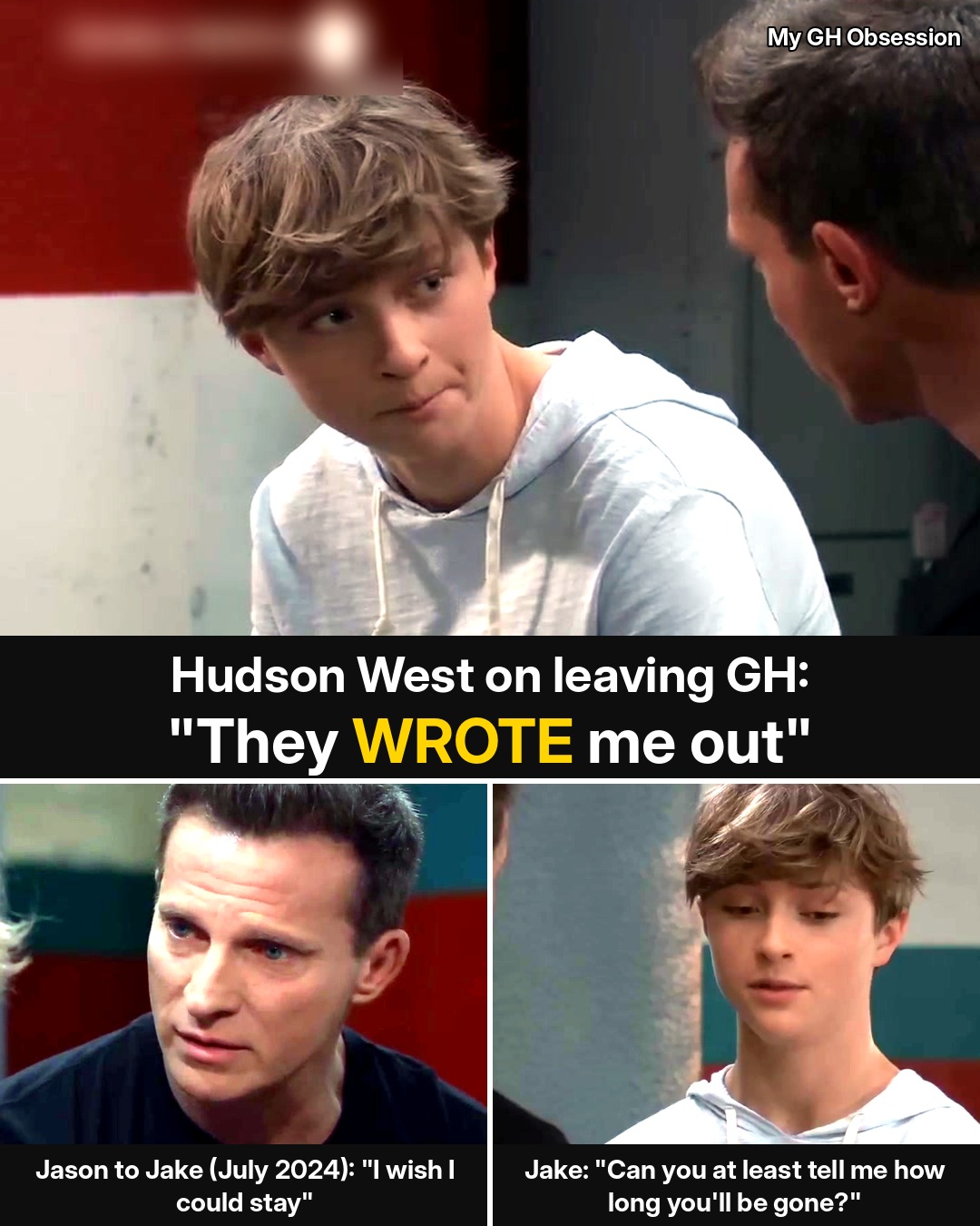 General Hospital: Hudson West Says Jake’s Exit Wasn’t His Choice — “They Wrote Me Out”