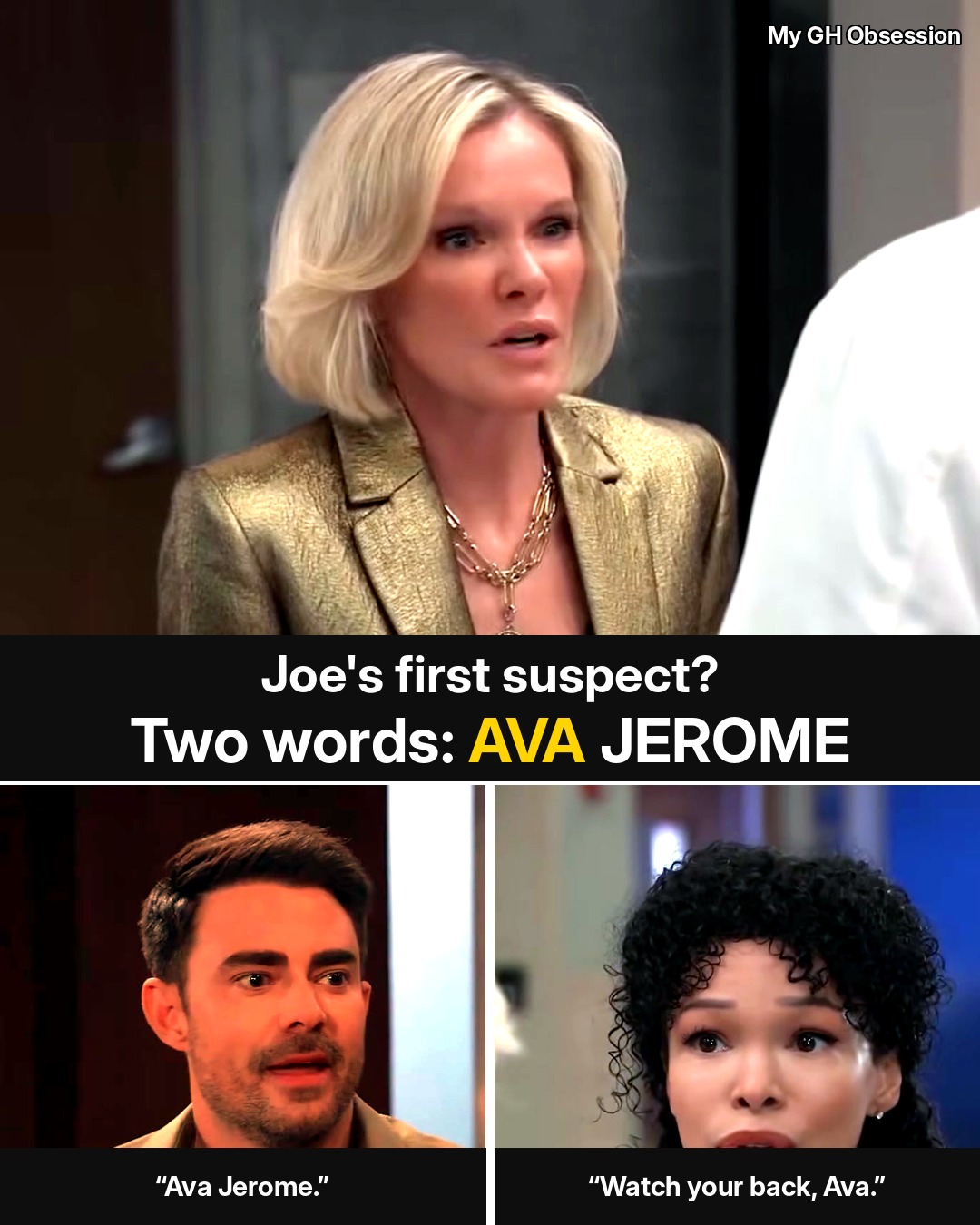 GH: Joe Opens the Brennan Case — and the First Name He Says Is “Ava Jerome”