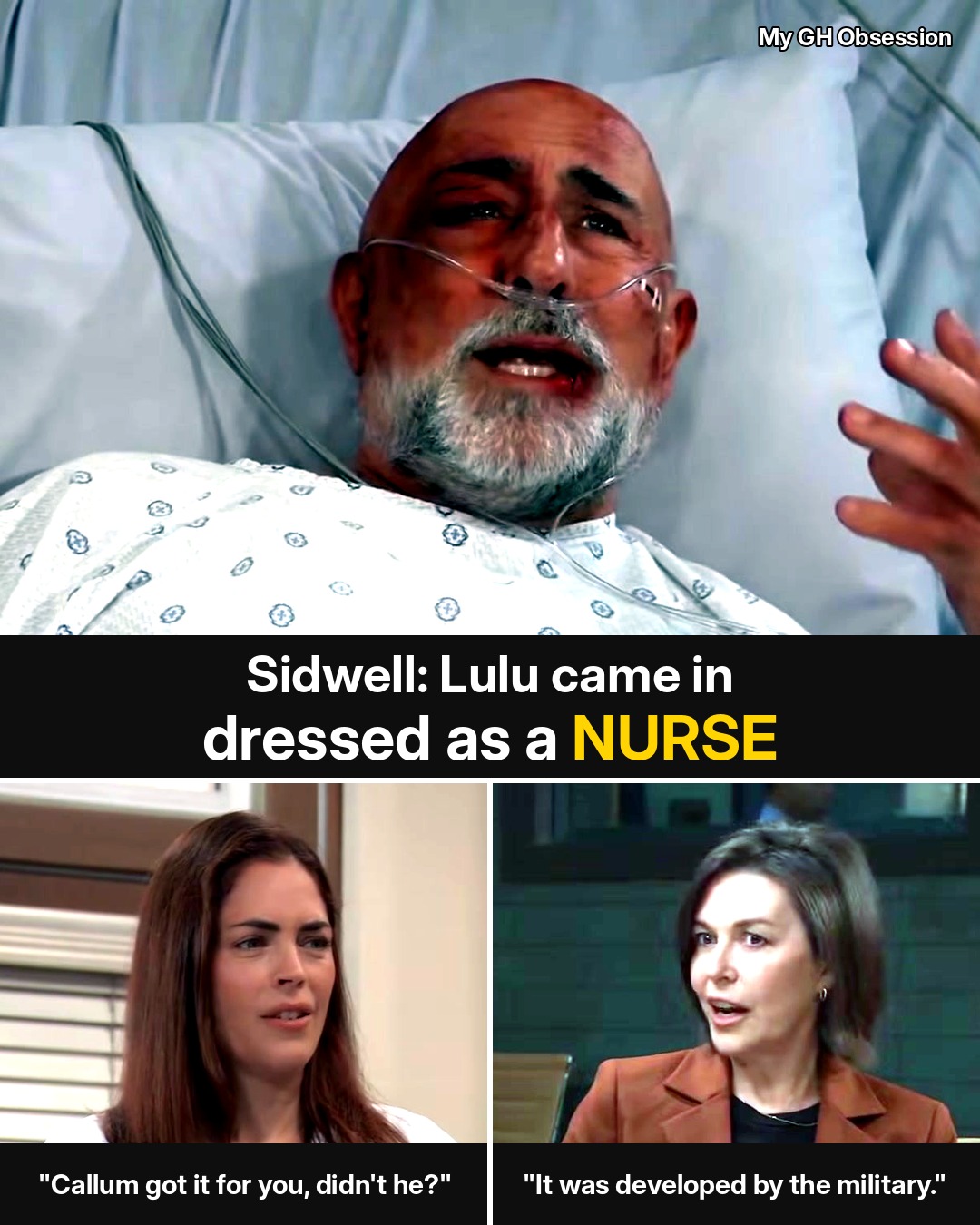 General Hospital: Sidwell Says Lulu Snuck In Dressed as a Nurse — and Calls Her Bombshell Story “Lies”