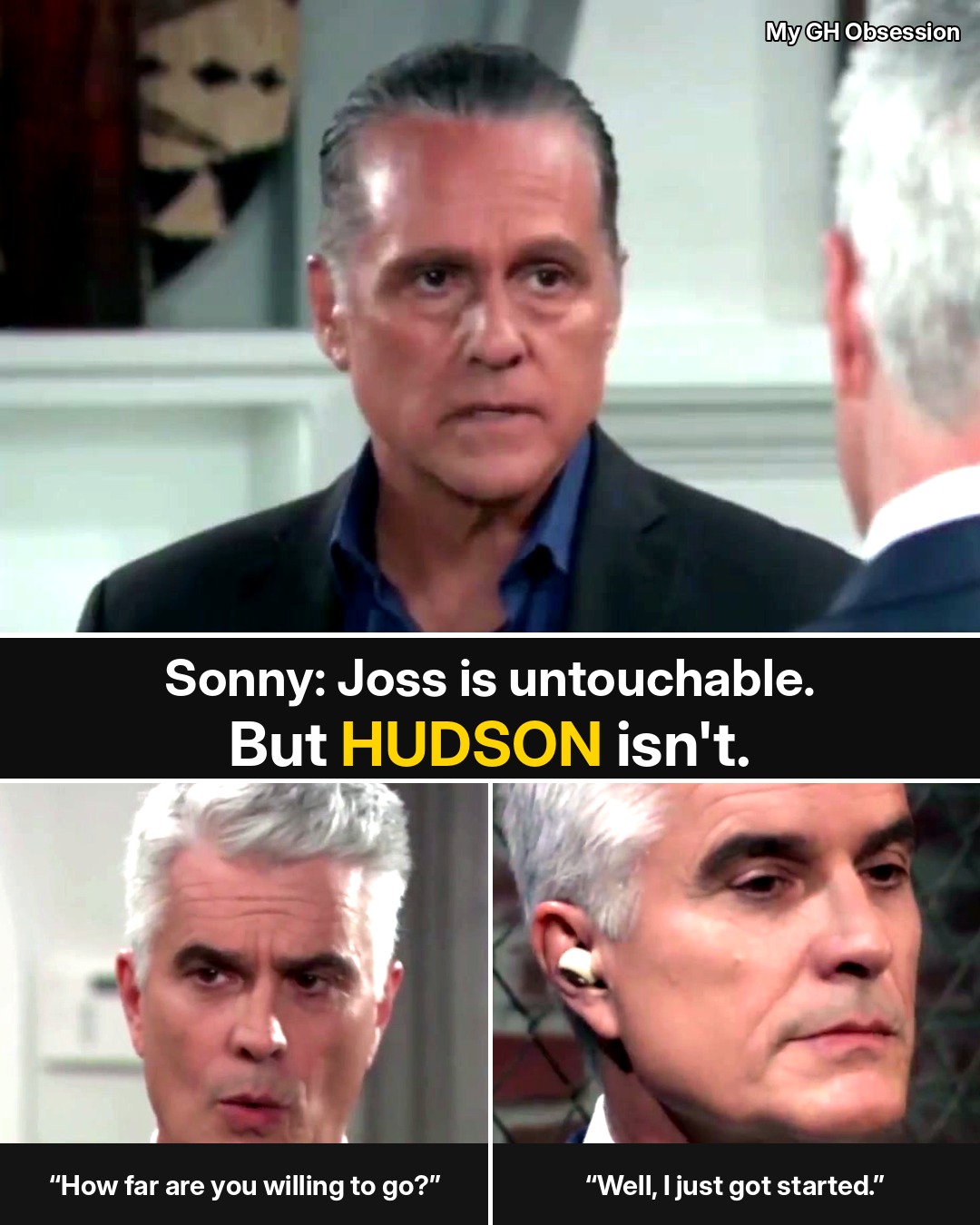 Sonny Calls Josslyn “Untouchable” — Then Sends Ric After Hudson. The Bug, the Gym Showdown and Sonny’s Shopping List