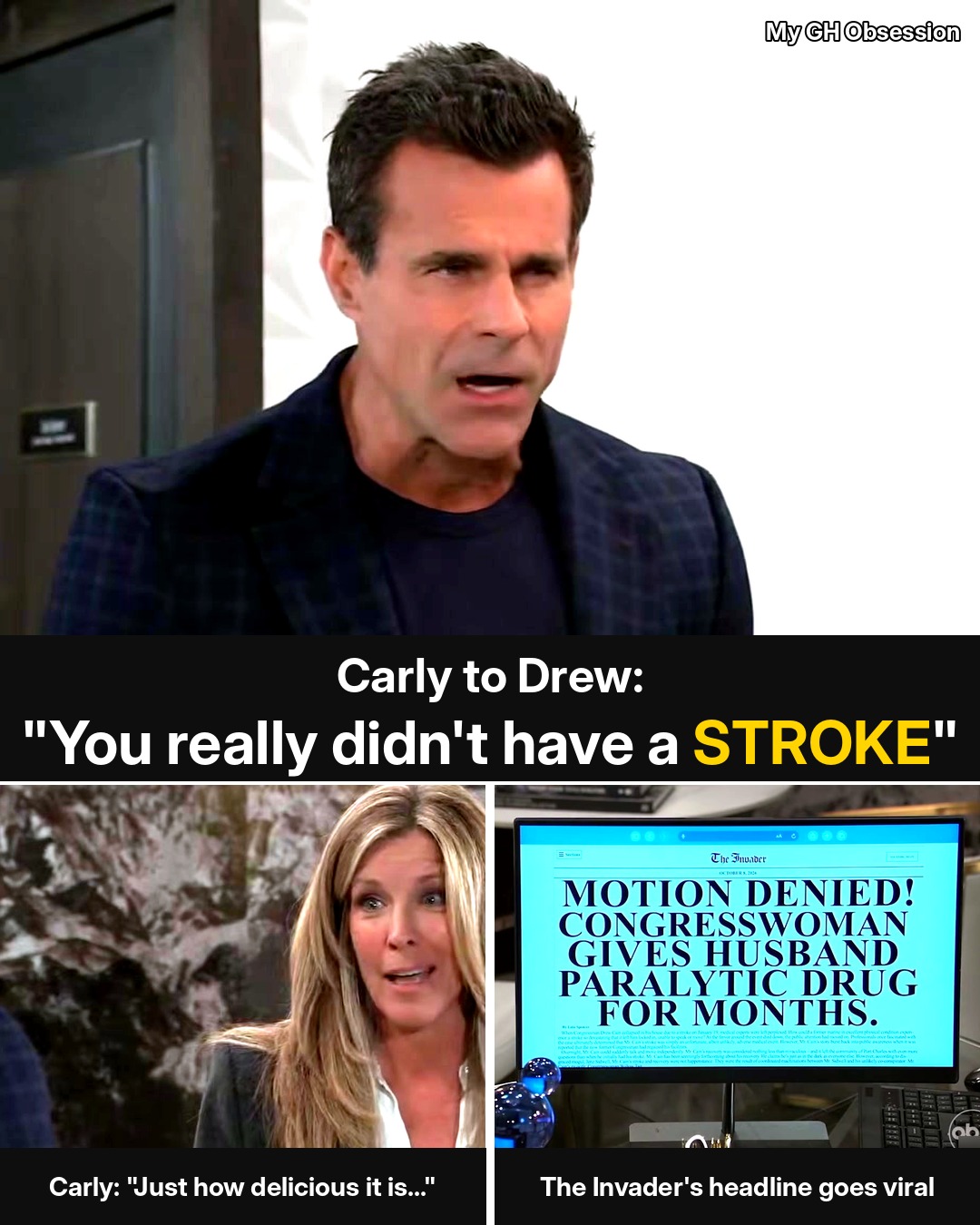 General Hospital: Carly Gloats Over Drew’s “Stroke” Exposé — Then Ava Tells Drew to “Bury Willow”
