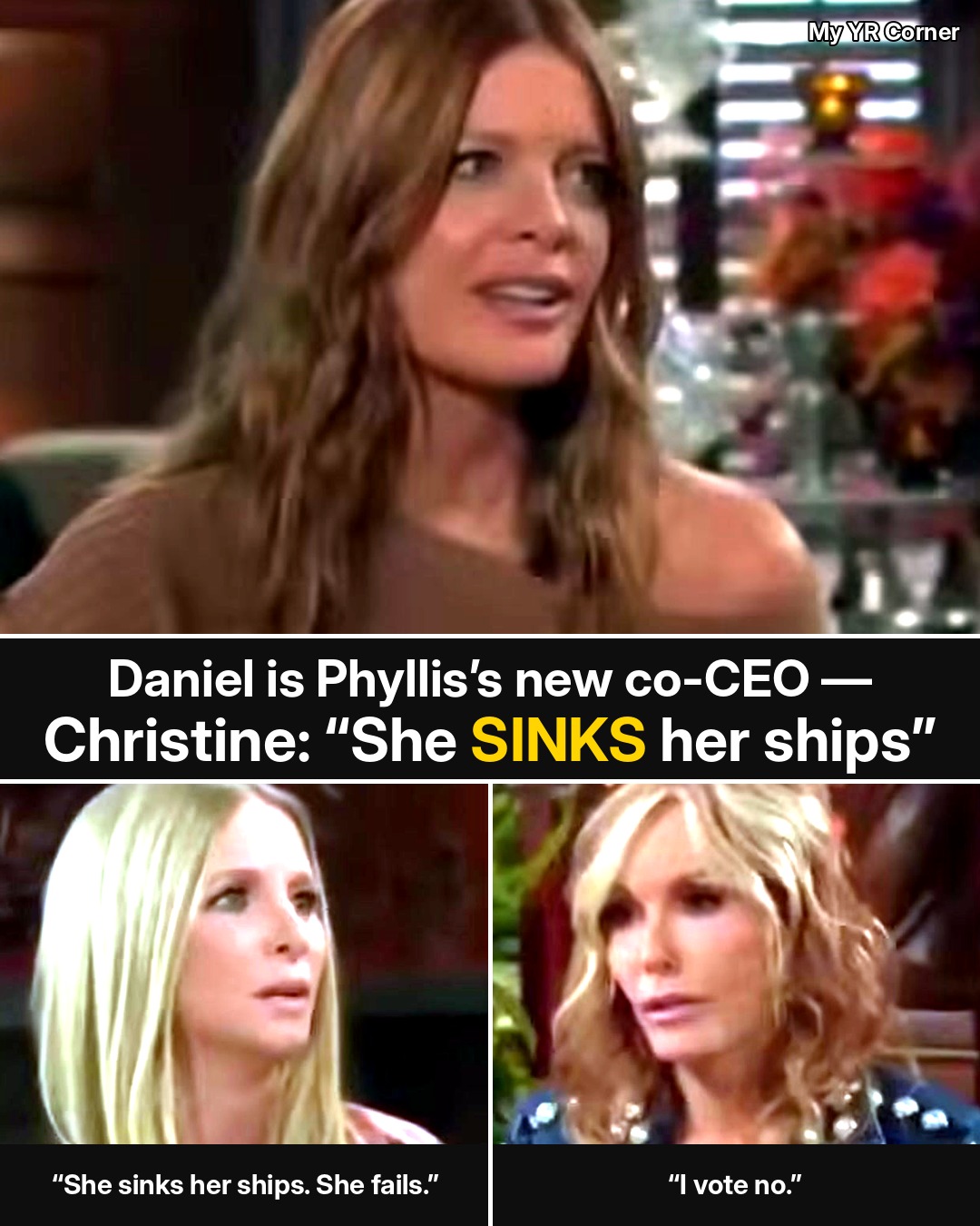 Young and the Restless: Phyllis Makes Daniel Co-CEO, Tries to Rename Arabesque “SFR” — and Christine Predicts Exactly How It Ends