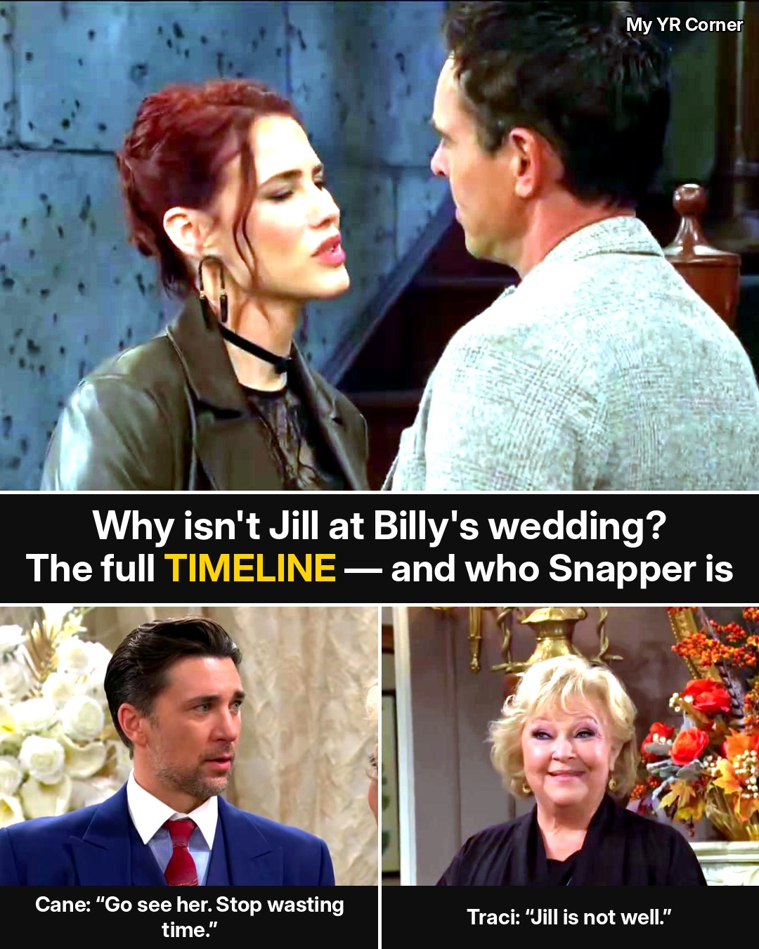 Young and the Restless: Why Jill Is Not at Billy’s Wedding — the Full Timeline, the Brooch, and Who Snapper Is