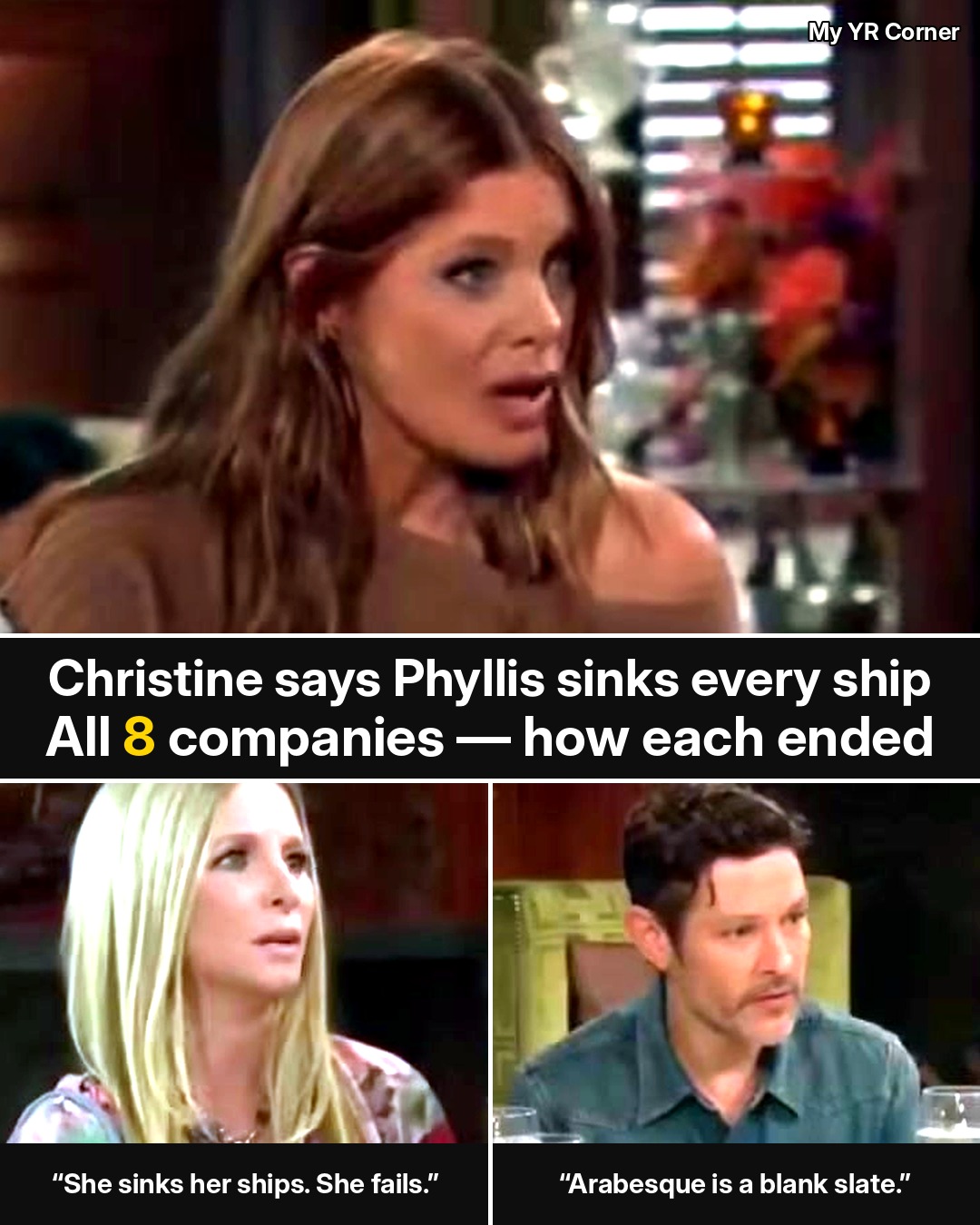 Young and the Restless: Christine Says Phyllis “Sinks Her Ships” — All 8 Companies She Has Run and How Each One Ended